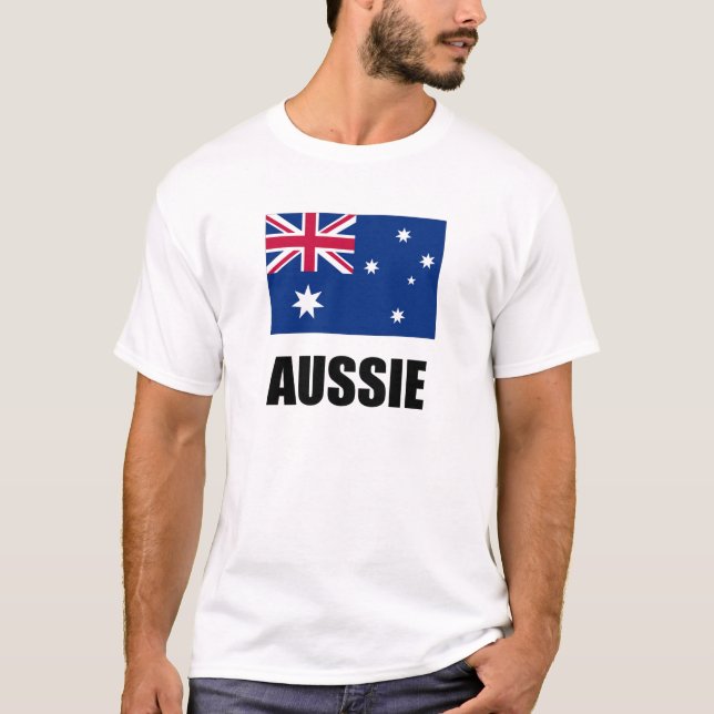 Camiseta australiana para hombre (Anverso)