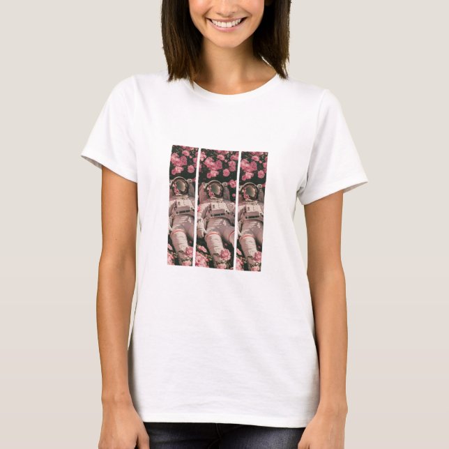 Camiseta australiana rosa de la flor rosa - Bellez (Anverso)