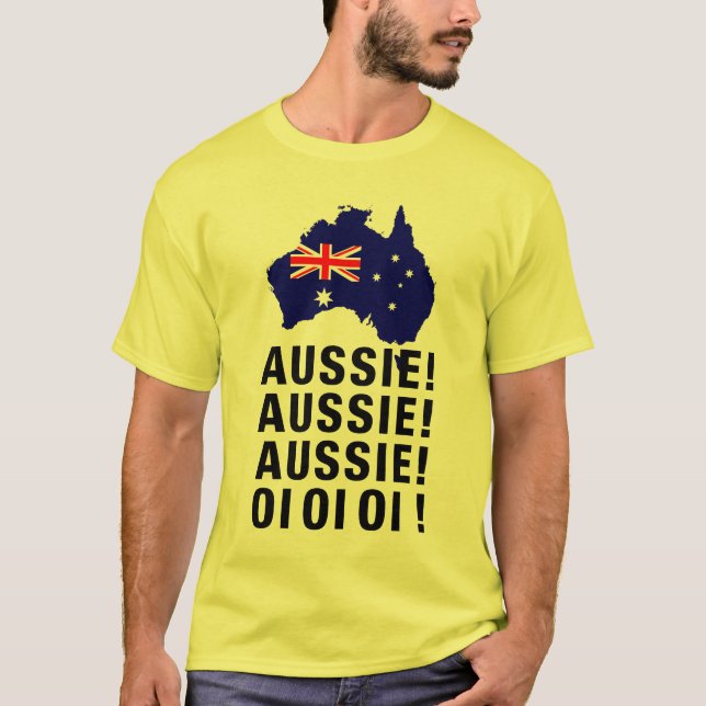 Camiseta Australiano australiano Oi Oi Oi Oi (Anverso)