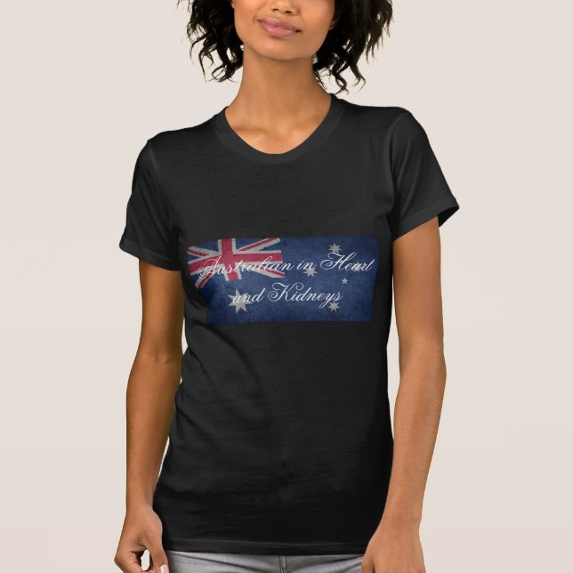 Camiseta Australiano en Corazón y Riñones, Australia, Bande (Anverso)