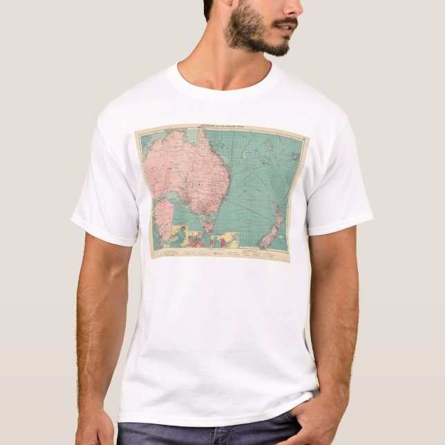 Camiseta Australiano, puertos de Nueva Zelanda (Anverso)