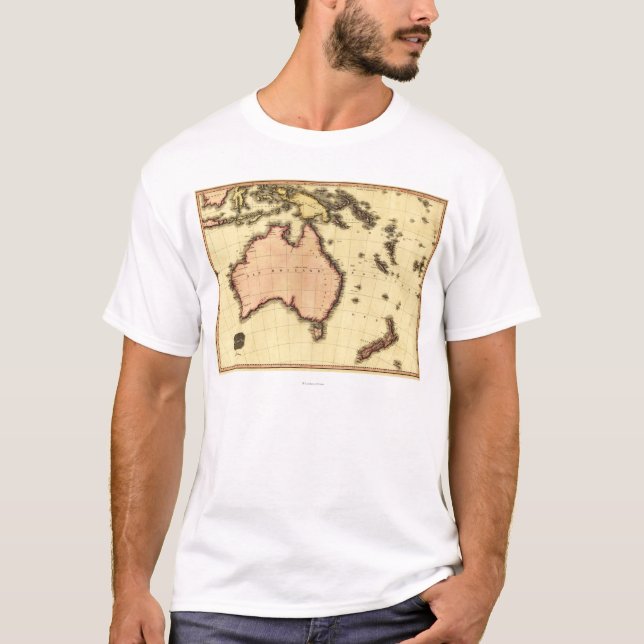 Camiseta AustraliaPanoramic MapAustralia (Anverso)