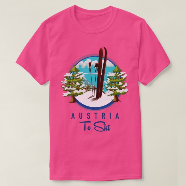 Camiseta Austria A Los Deportes De Esquí (Diseño del anverso)
