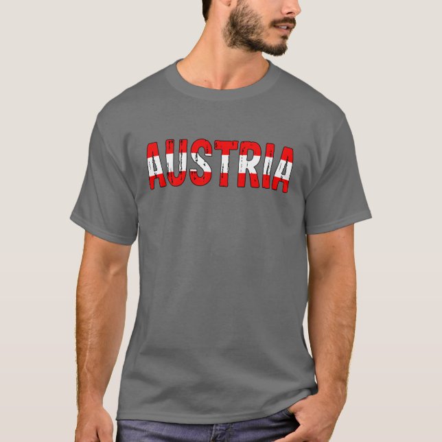 Camiseta Austria, amo Austria (Anverso)