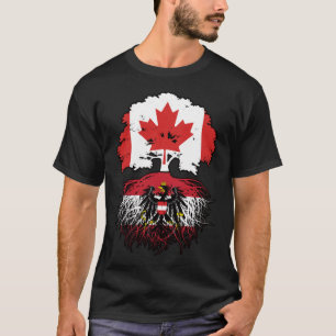 Camiseta Austria Bandera austríaca de árboles de Canadá