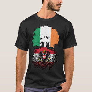 Camiseta Austria Bandera austríaca de árboles irlandeses