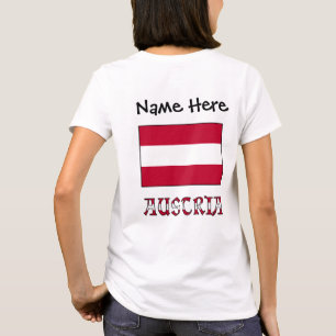 Camiseta Austria Bandera Austriaca Personalizada