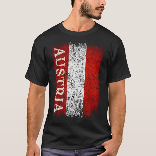 Camiseta Austria Bandera Regalo Mujeres Hombres Niños Austr (Anverso)