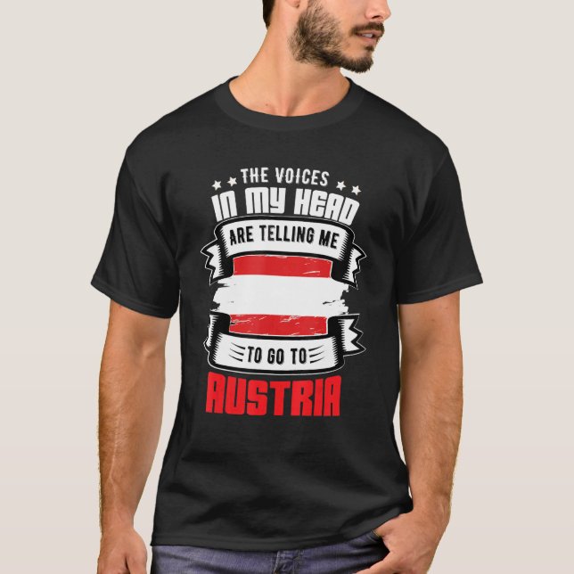 Camiseta Austria En Mi Cabeza (Anverso)
