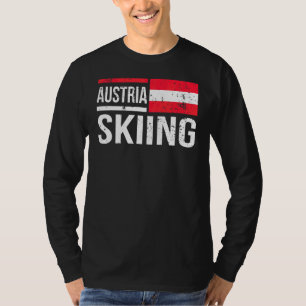 Camiseta Austria Esquí Bandera Race Nevada Winte