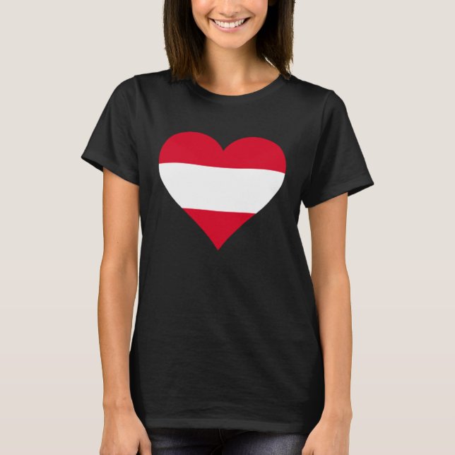 Camiseta Austria Flag Heart Austria Gifts Love Austria (Anverso)
