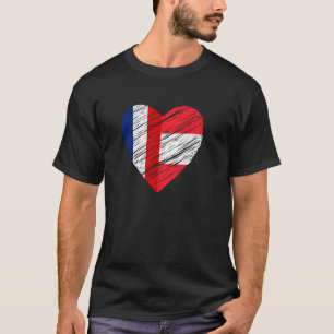 Camiseta Austria Francia Corazón Bandera Francesa Bandera A