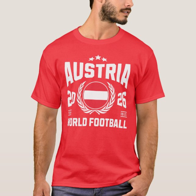 Camiseta Austria Fútbol 2026 (Anverso)