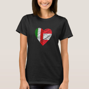 Camiseta Austria Italia Corazón Bandera Italiana Bandera Au