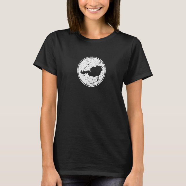 Camiseta Austria Map Vintage Austriaco (Anverso)