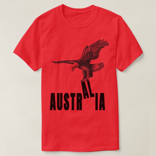 Camiseta Austria no Australia Águila (Diseño del anverso)