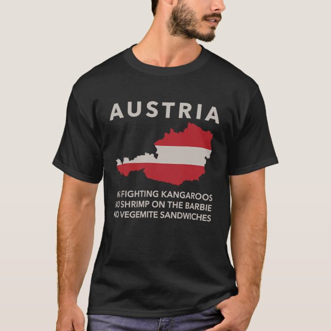 Camiseta Austria no es un país europeo de Australia (Anverso)