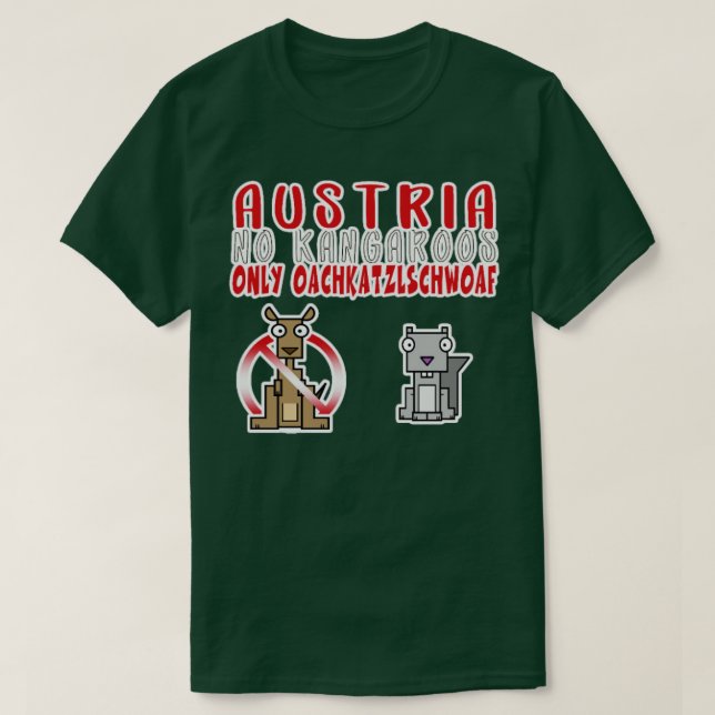 Camiseta AUSTRIA No Kangaroos Sólo ardillas (Diseño del anverso)