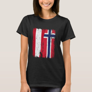 Camiseta Austria Noruega Media Bandera Austriaco Ascendenci