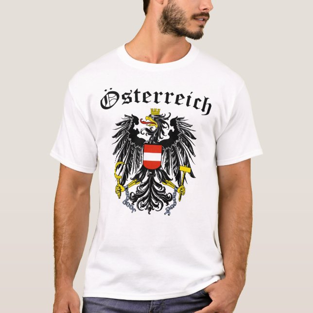 Camiseta Austria Österreich Emblem austriaco Bandera austri (Anverso)