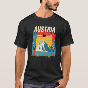 Camiseta Austria Ski todo el día - estilo retro vintage aus