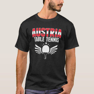 Camiseta Austria Table Tennis     Austrian Ping Pong Suppor