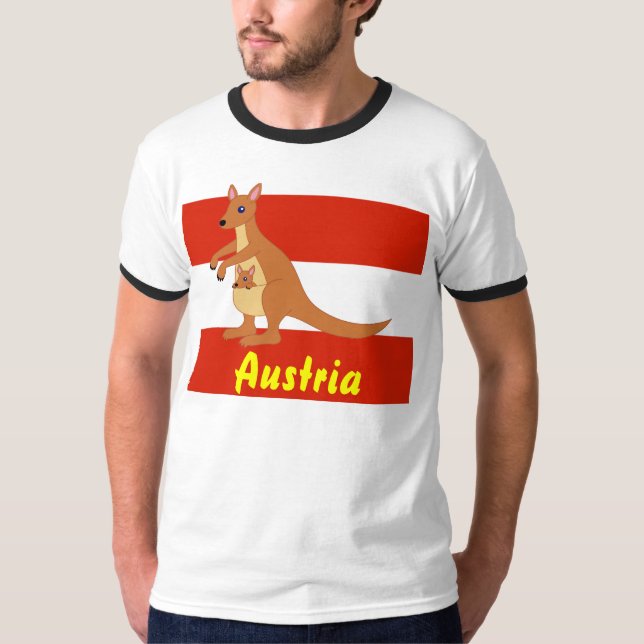 Camiseta Austria, tierra de los canguros (Anverso)