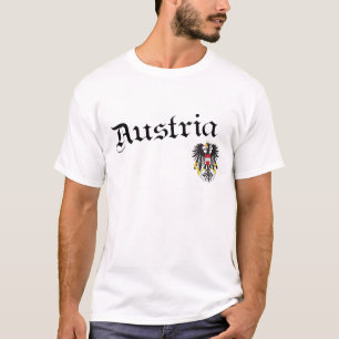 Camiseta Austria y escudo de armas