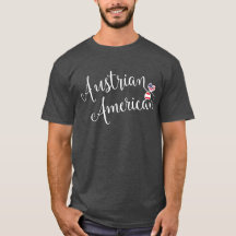 Camiseta austriaca para el corazón entrelazada