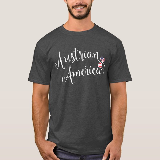 Camiseta austriaca para el corazón entrelazada (Anverso)