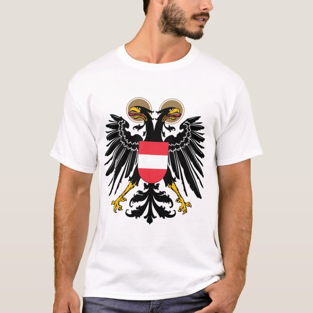Camiseta Austriaco Eagle del vintage (Anverso)