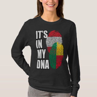 Camiseta Austrian And Beninese Mix DNA Flag Heritage