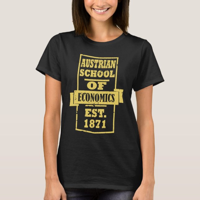 Camiseta Austrian School of Economics Capitalism Retro Vint (Anverso)