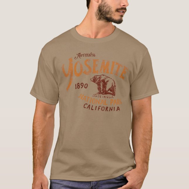 Camiseta auténtica del parque nacional de Yosemite (Anverso)