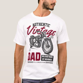 Camiseta Auténtica motocicleta de papá de época - Clásico
