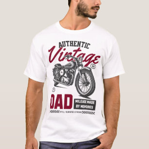 Camiseta Auténtica motocicleta de papá de época - Clásico