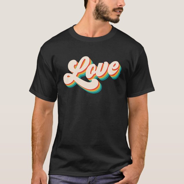 Camiseta Auténtico amor retro del alma (Anverso)