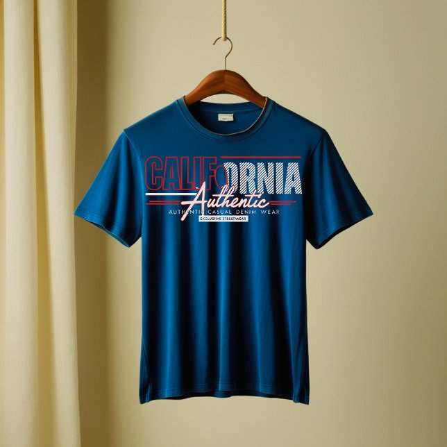 Camiseta Auténtico Casual Graphic T-Shirt de California (Subido por el creador)