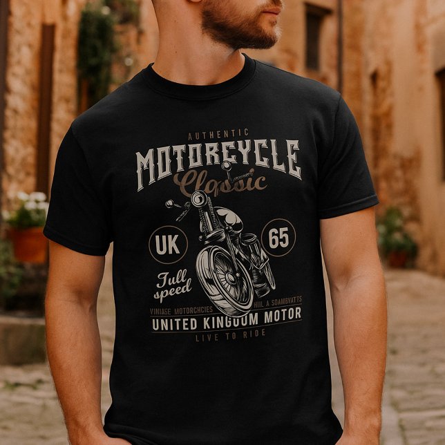 Camiseta Auténtico Clásico de Motocicleta (Subido por el creador)