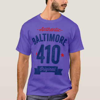Camiseta Auténtico Código de área de Baltimore 410