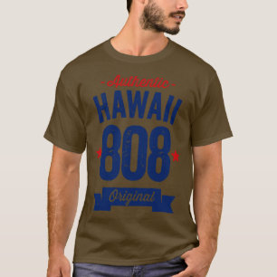 Camiseta Auténtico código de área de Hawaii 808