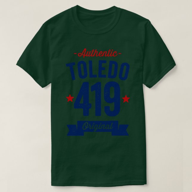 Camiseta Auténtico Código de área de Toledo 419 (Diseño del anverso)