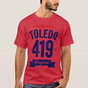 Camiseta Auténtico Código de área de Toledo 419