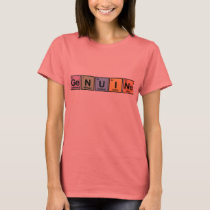 Camiseta Auténtico hecho de elementos