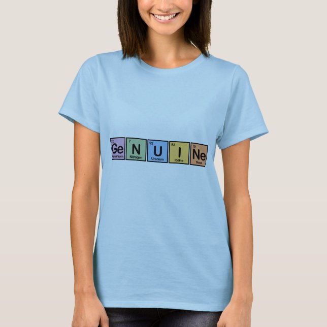 Camiseta Auténtico hecho de elementos (Anverso)