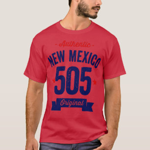 Camiseta Auténtico Nuevo México Código de Área 505