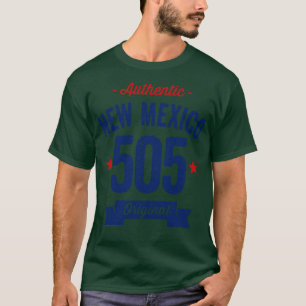 Camiseta Auténtico Nuevo México Código de Área 505