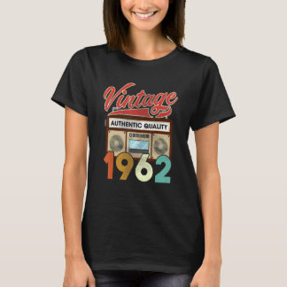 Camiseta Auténtico Radio Vintage 1962 60º cumpleaños