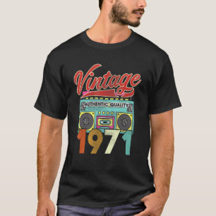 Camiseta Auténtico Radio Vintage 1971 51º cumpleaños
