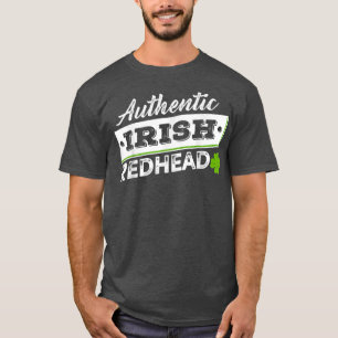 Camiseta Auténtico Redhead Irlandés Lucky Shamrock St Patri